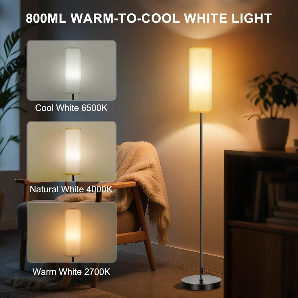 FRIDEKO HOME Floor Lamp, 9W 800LM Color Changing Smart Lamp with Music Sync, App & Remote Control, Adjustable Brightness & Color…