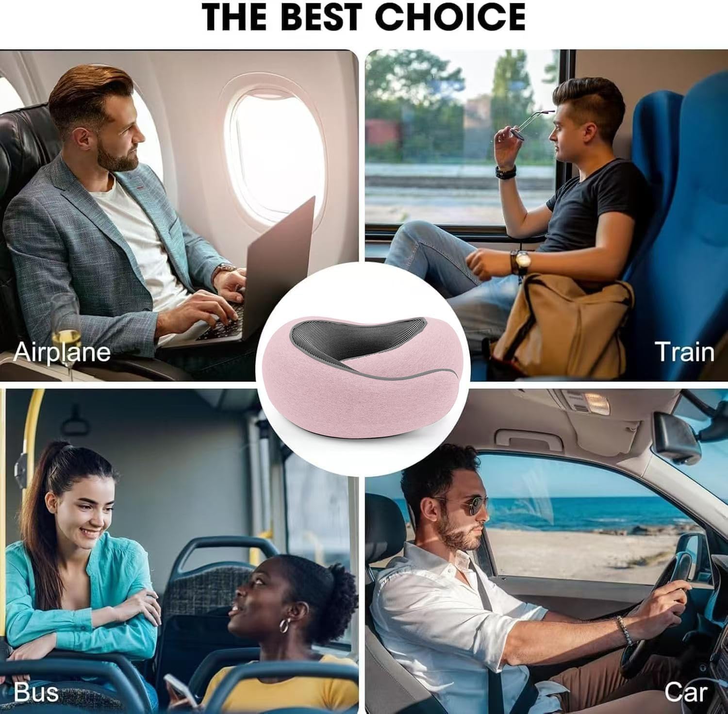 WEERSHUN Travel Pillow for Airplanes, 2026 New Memory Foam Neck Pillow with Chin Wrap for Traveling, Suitable for Airplanes, Offices and…