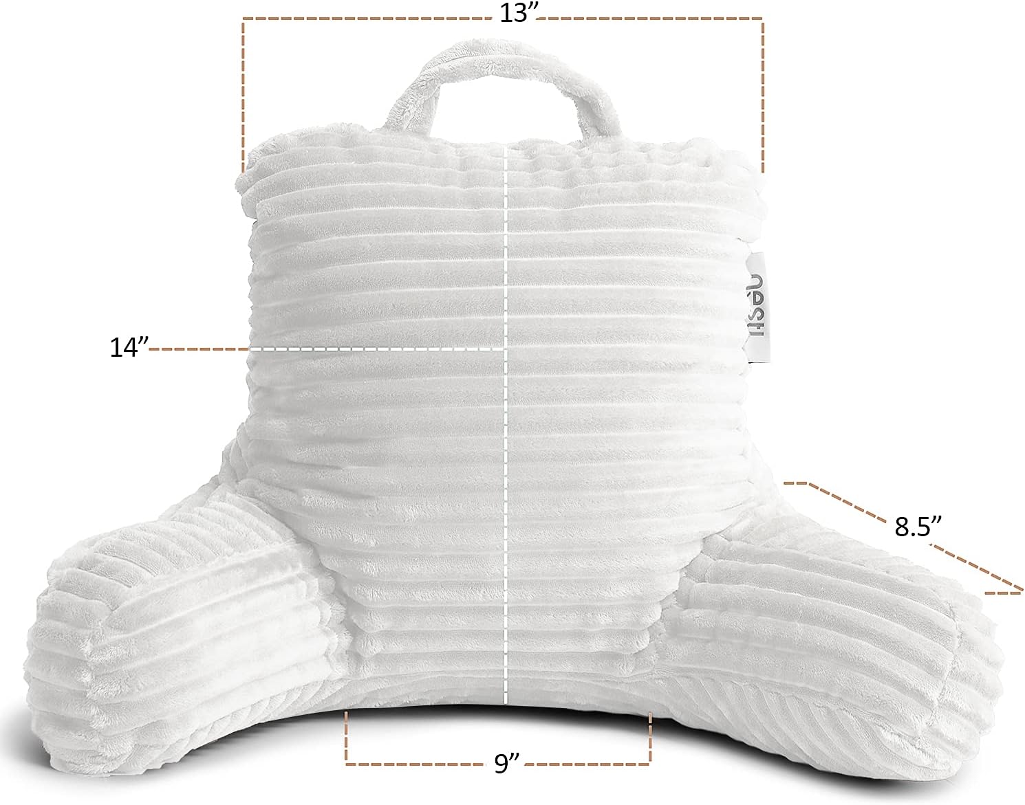 Nestl Reading Pillow for Kids & Teens with Shredded Memory Foam, Luxe Cut Plush Backrest Pillows for Reading and Gaming, for use on…