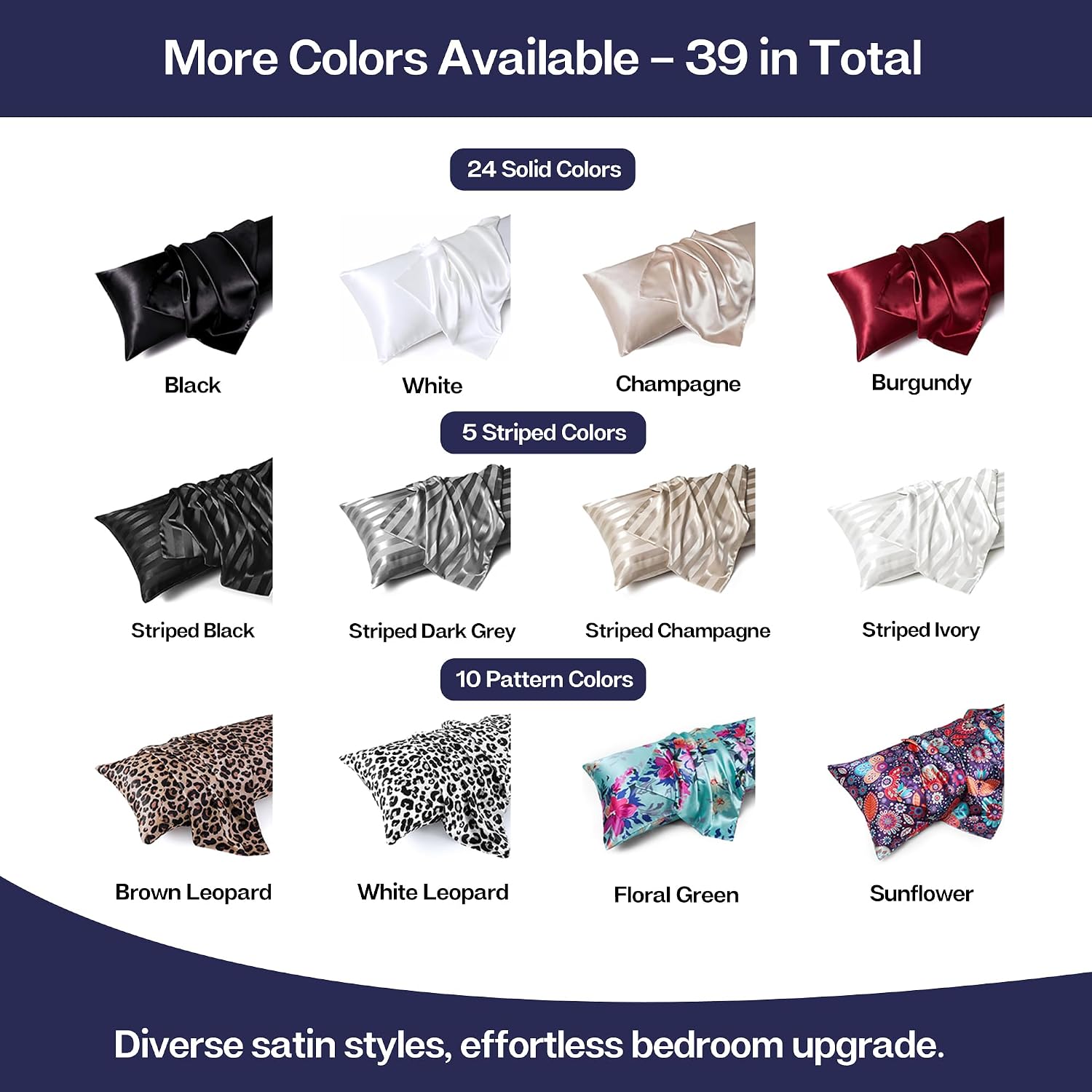 MR&HM Satin Body Pillow Cover, Soft and Breathable Body Pillow Case with Envelope Closure, Cooling and Silky Long Pillowcase for Hair and…