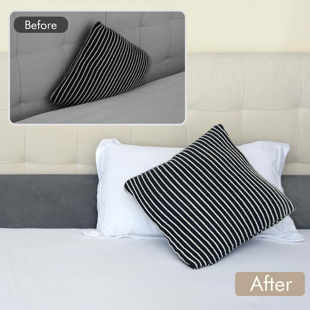 Vekkia Full Bed Wedge Pillow for Headboard, Bed Gap Filler(0-5") for Gap Between Mattress and Headboard/Wall, Prevents Pillows & Items…