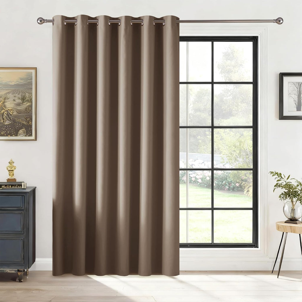 Rybhome RYB HOME Blackout Thermal Insulated Curtains, Portable Curtain for Sliding Glass Door/Storage/Space Room Divider, Large Window Trea…
