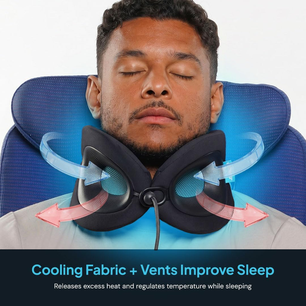Cabeau Evolution X Deluxe - Best Travel Neck Pillow with Travel Bag (Turqoise Charcoal/Teal)