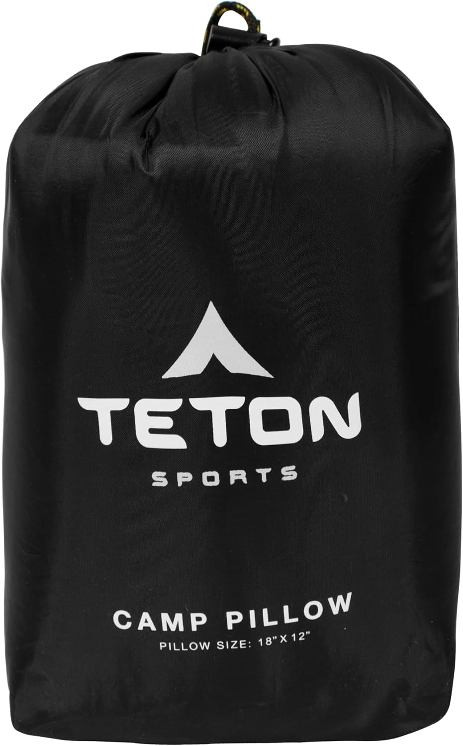 Teton Sports Camp Pillow; Great for Travel, Camping and Backpacking; Washable, Black 1 Count Cotton Black