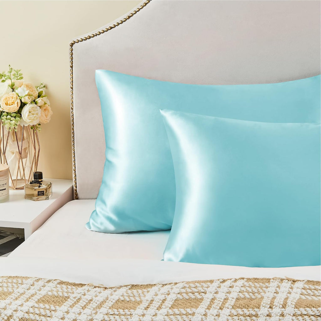 Bedelite Satin Pillowcase for Hair and Skin, Super Soft Similar to Silk Pillow Cases 4 Pack with Envelope Closure, Cooling Pillowcases for…