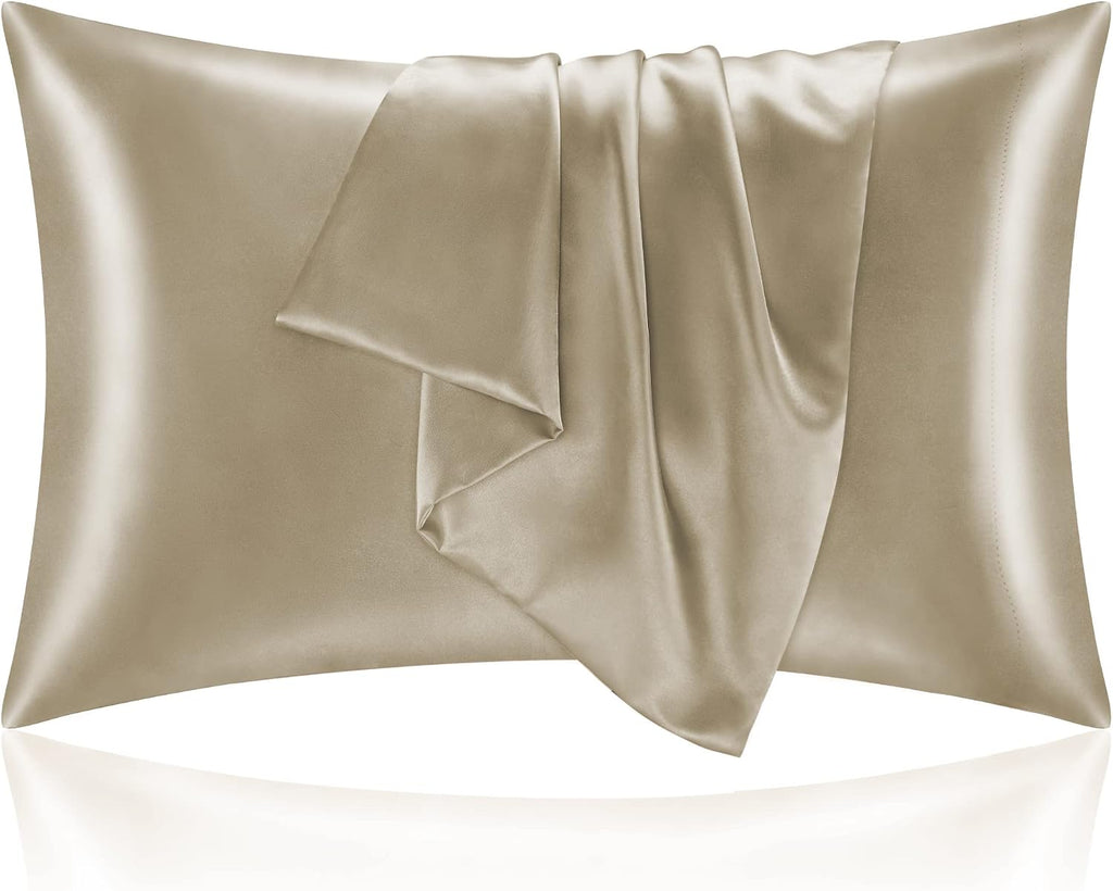 Bedelite Satin Pillowcase for Hair and Skin, Super Soft and Cooling Similar to Silk Pillow Cases 2 Pack with Envelope Closure, Gift for Wom…