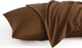 Ntbay King Pillow Cases Set of 2, 2 Pack Brushed Microfiber 20x36 Pillow Cases, Soft, Wrinkle, Fade, Stain Resistant Brown Pillow Cases wit…