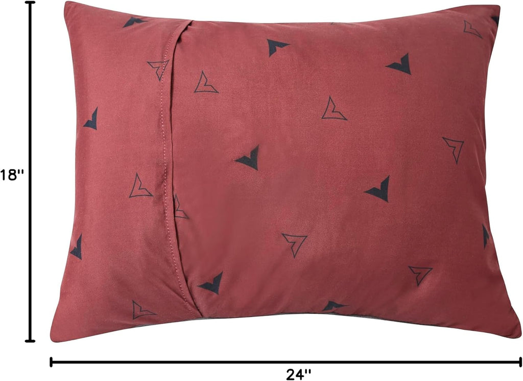 Teton Sports Camp Pillow; Great for Travel, Camping and Backpacking; Washable, Redwood