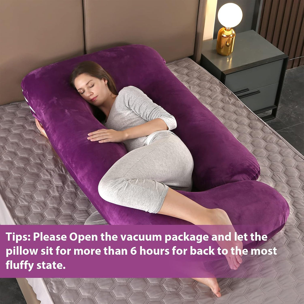 BATTOP Pregnancy Pillows for Sleeping, Full Body Pillow for Pregnancy Women with Removable Cover, Support for Back, HIPS, Legs, Belly, Must…