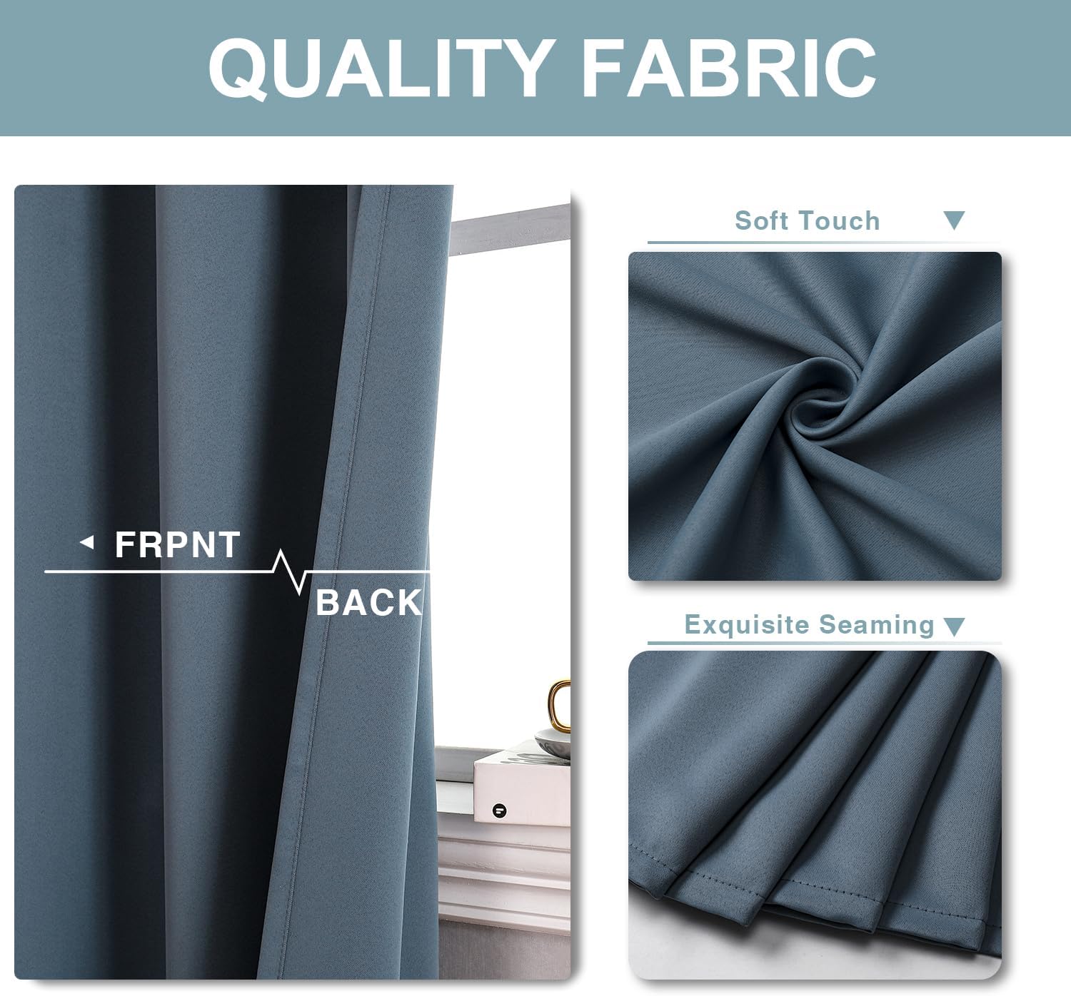 ChrisDowa Blackout Door Curtains for Doorway Privacy, Grommet Closet Curtains for bedroom closet door, Thermal Insulated Temporary Doorway…
