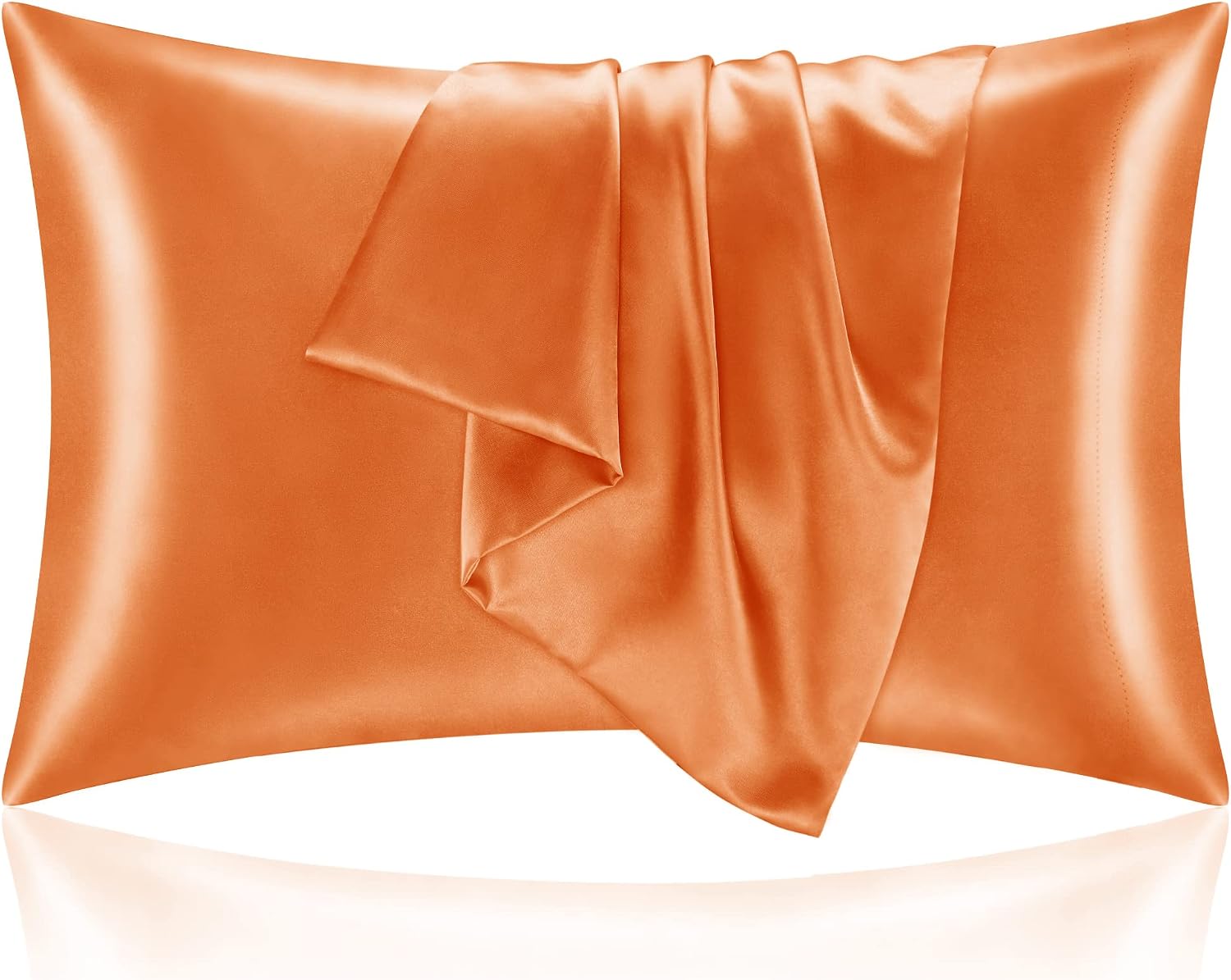 Bedelite Satin Pillowcase for Hair and Skin, Super Soft and Cooling Similar to Silk Pillow Cases 2 Pack with Envelope Closure, Gift for Wom…