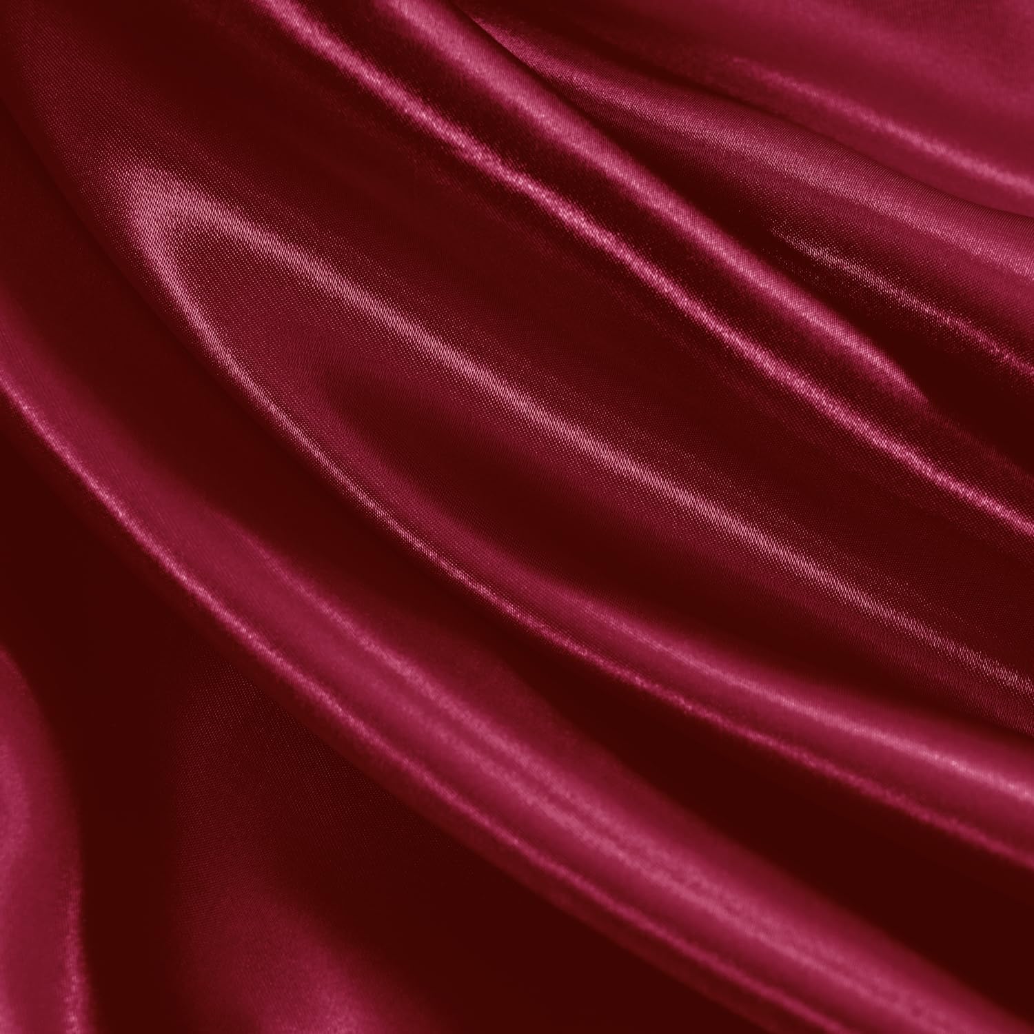 Golal Satin Sheets Twin XL Size - 3 Pieces Luxury Silky Soft Bed Sheets, Wrinkle-Free Burgundy Satin Silk Sheet Set with 1 Deep Pocket Fitt…
