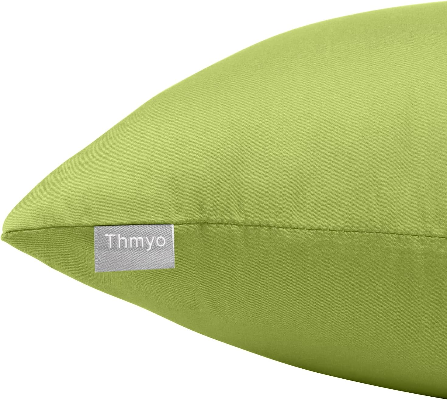 Thmyo 4-Pack 100% Cotton Comfortable Solid Decorative Throw Pillow Case, Square Cushion Cover Pillowcase Sublimation Blank Pillow Covers DI…