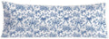 Blue and White Chinoiserie Bow Floral 20x54 Body Pillow Cover, Coquette Room Decor Decor, Vintage French Country Grandmillennial…