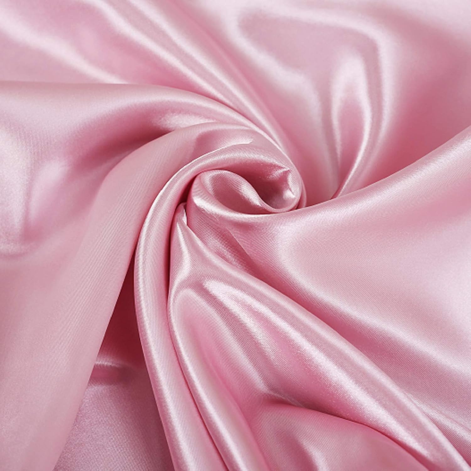 Lcbd Standard Size Satin Pillowcase for Hair and Skin, Pink Silk Satin Pillowcases Set of 2, Satin Cooling Pillow Covers with Envelope Clos…