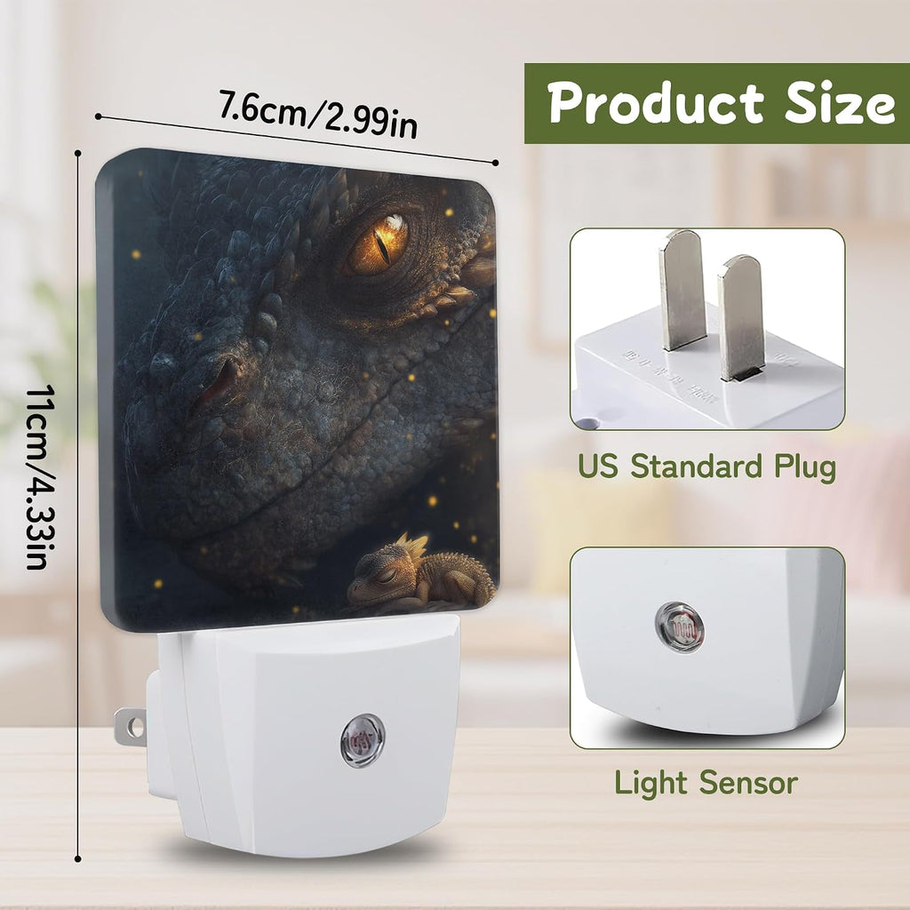 Dragon Eye Fantasy Night Lights Plug into Wall, Night Light for Bedroom Bathroom Hallway Kitchen, Auto Dusk to Dawn Sensor Decorative…