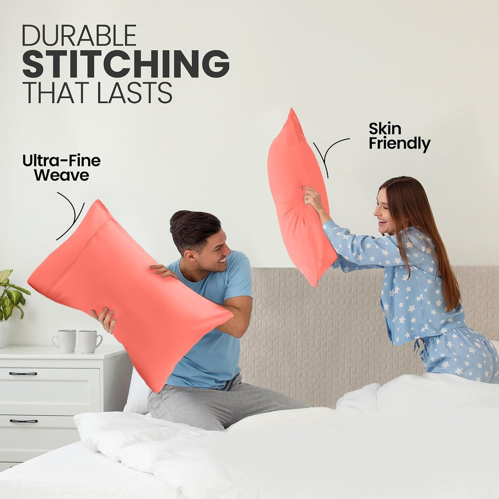 Utopiabedding Utopia Bedding Queen Pillow Cases - 2 Pack - Envelope Closure - Soft Brushed Microfiber Fabric - Shrinkage and Fade Resistant…