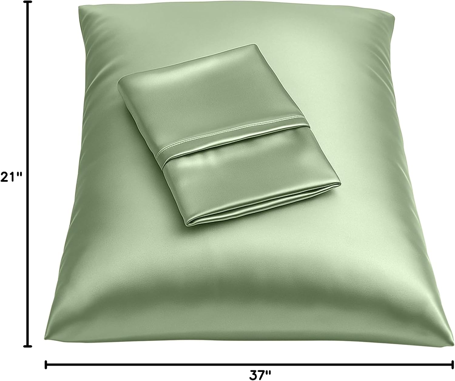 Blissford Satin Pillowcase with Zipper, for Hair and fabric comfort, Feels Soft and Cool Like a Silk Pillowcase, Satin Pillow Cases 2…