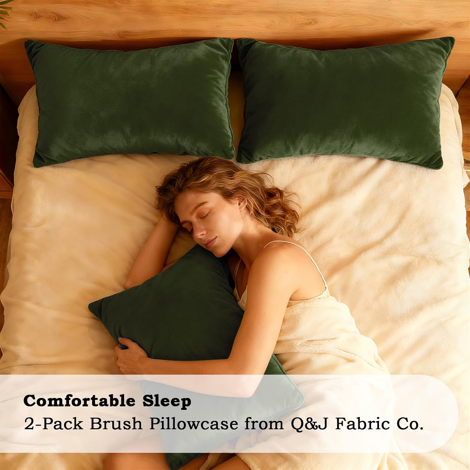 QJFabricCO Q&J Fabric Co. Bedding Pillow Cases King Size Set of 2 –Wrinkle, Fade Resistant, Soft Brushed Microfiber Pillow Cover–Envelope Pil…