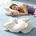 AZBestPro Memory Foam Cervical Pillow for Neck Support &, Butterfly Ergonomic Design – 24×15.75×5.7 Inches, Removable 100% Polyester Pillo…