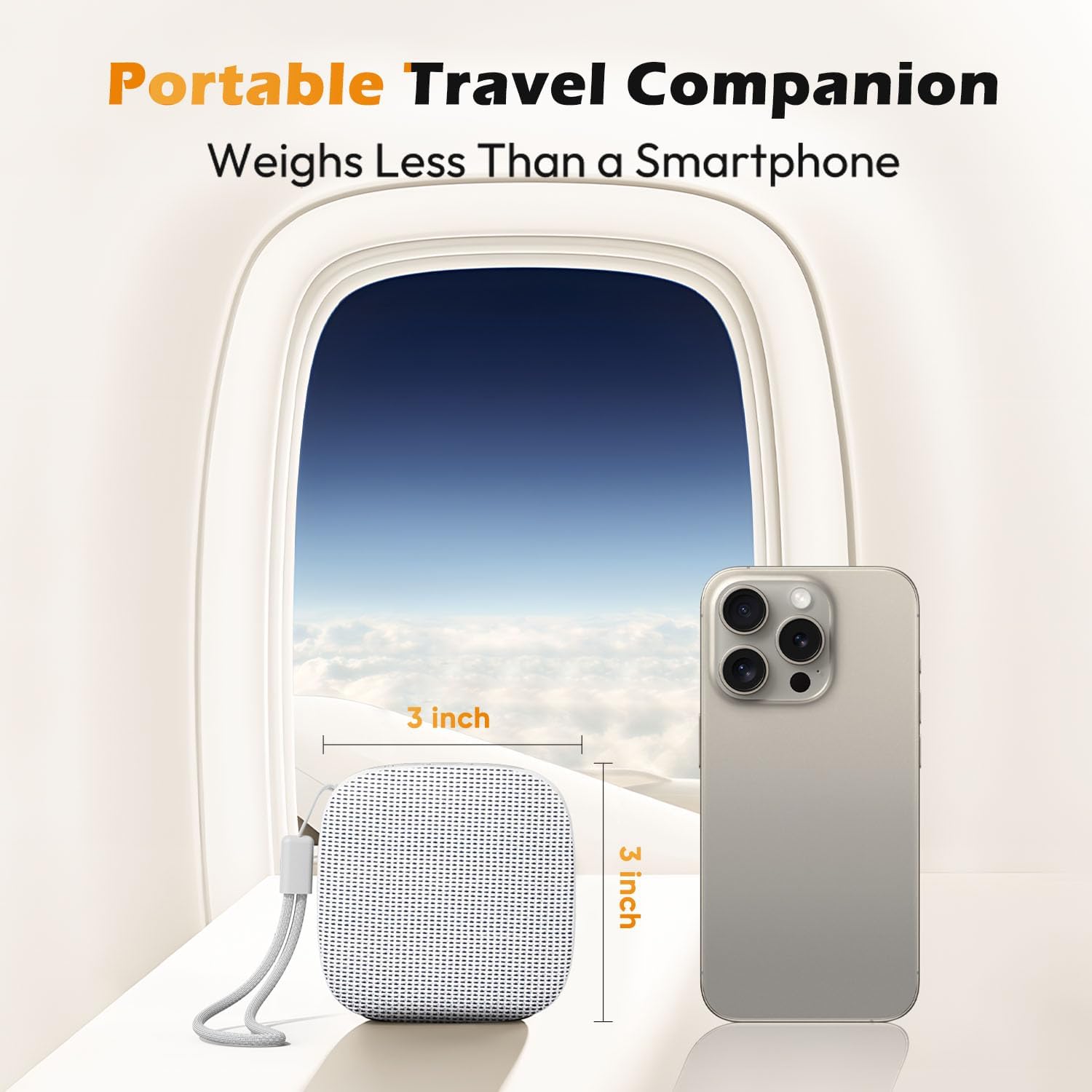 Portable Sound Machine for Travel, White Noise Sound Machine for Sleeping, 52-Hour Lasting Mini Noise Machine with 21 Quality Non-looping…
