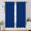 Cucraf Royal Blue Blackout Curtains 63 inch Length 2 Panels Set, Room Darkening Drapes for Living Room Bedroom, Thermal Insulated Light Blo…
