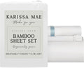 KARISSA MAE Pure Viscose from Bamboo Twin XL Size Sheet Set | 100% FSC Certified | Luxuriously Soft | Cooling | 18" Deep Pocket w/Corner…