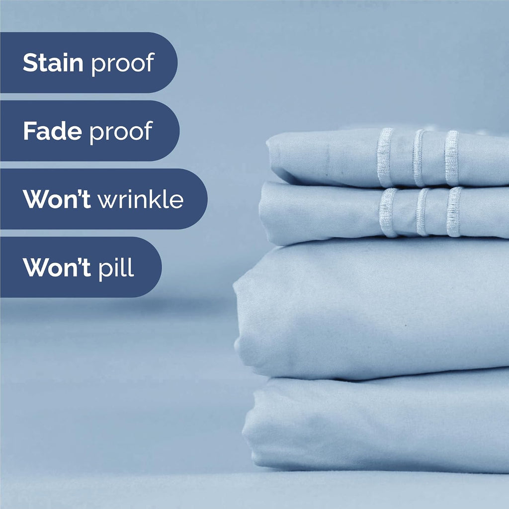 Split King Size 5 Piece Sheet Set - Comfy Breathable & Cooling Sheets - Hotel Luxury Bed Sheets for Women & Men - Deep Pockets, Easy-Fit…