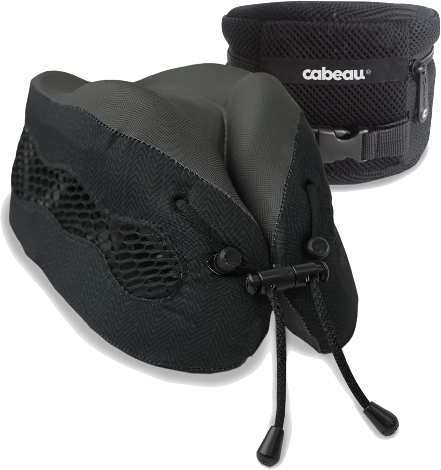 Cabeau Long Haul Flight Cooling Travel Neck Pillow – Evolution Cool – Supportive Memory Foam with Airflow Vents – Compact with Carrying…