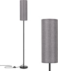 Fridekohome FRIDEKO HOME Grey Shade Floor Lamp, Simple Design with Foot Pedal Switch, Small Tall Lamps for Living Room Bedroom Office, Corn…