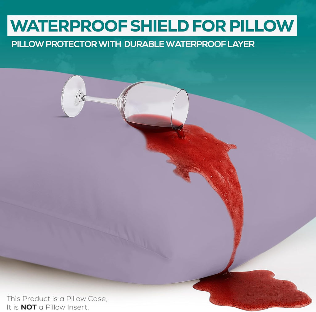 Utopiabedding Utopia Bedding 100% Waterproof Pillow Protectors with Zipper King Size (Set of 2), Bed Bug and Dust Mite Proof Zippered Pillo…