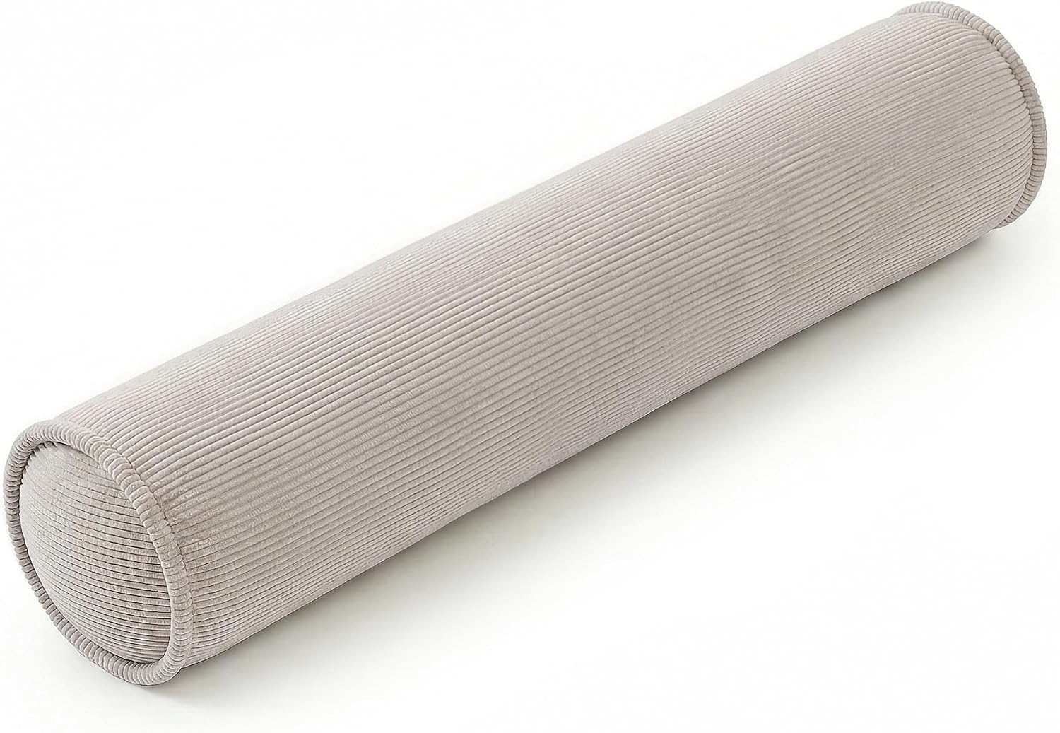 Long Pillow for Bed – Corduroy Round Bolster Pillow for Adults, Decorative Body Pillow for Sleeping or Sofa Support,39 x 7.87…