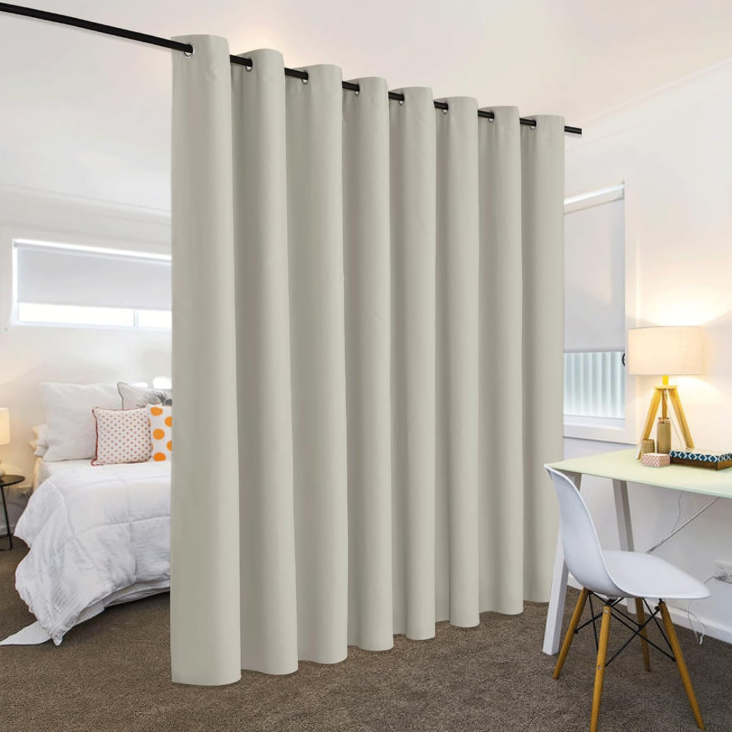 Rybhome RYB HOME Blackout Office Room Divider Energy Efficient Furniture Protected Large Panel for Wall Space, Easy Hang on Rods or with Ho…