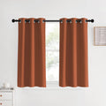 NICETOWN Kitchen Curtains Small Window Curtains & Drapes, Burnt Orange, 34" W x 40" L, 2 PCs, Thermal Insulated Solid Grommet Panels for…