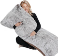 Zonli Fluffy Body Pillow, Full Body Pillows for Adults, Long Pillow for Sleeping with Removable Cover and Adjustable Filling for Side Sleep…