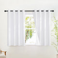 Nicetown Bathroom Curtains 100% Blackout Window Treatments, Grommet Thermal Drapes Heat Blocking Sound Reducing Curtains for Kitchen/Bedroo…