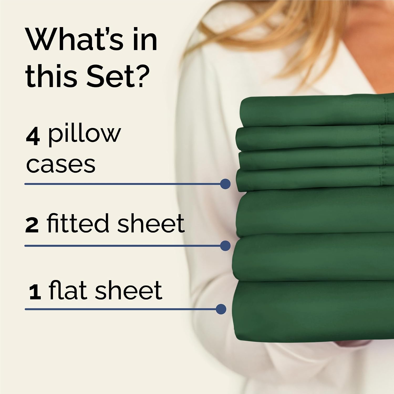 Split King 7 Piece Sheet Set - Comfy, Breathable & Cooling - Soft Hotel Luxury Bedding for Women, Men, Kids, Teens and Children - 1 Flat…