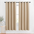Nicetown Blackout Draperies Curtains Panels - Window Treatment Thermal Insulated Solid Grommet Blackout Curtains/Panels/Drapes for Bedroom…