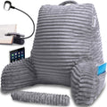 Homie Reading Pillow with Reading Light and Wrist Support, Has Arm Rests, and Back Support for Bed Rest, Lounging, Reading, Working on…