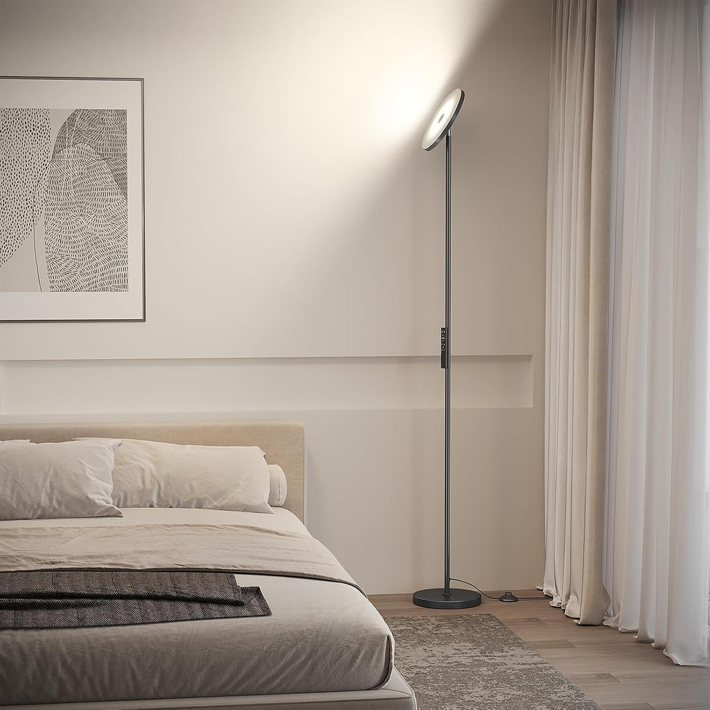 SUNMORY Smart RGB Floor Lamps for Living Room, 32W Bright LED Floor Lamp with APP and Remote Control, Tall Standing Lamp with Stepless…