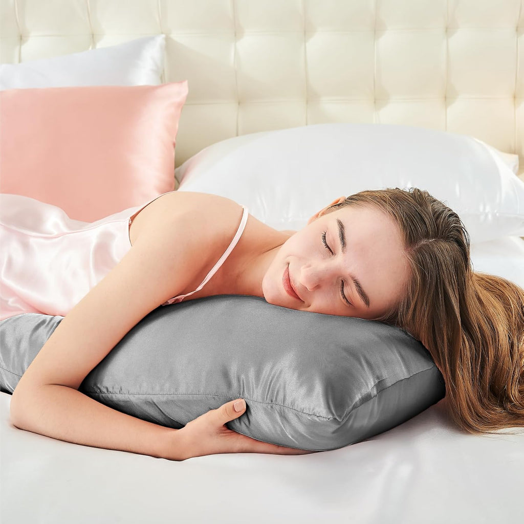 Bedelite Satin Body Pillow Cover, Super Soft and Cooling Body Pillow Pillowcase for Hair and Skin, Breathable Silky Full Long Pillowcase Co…
