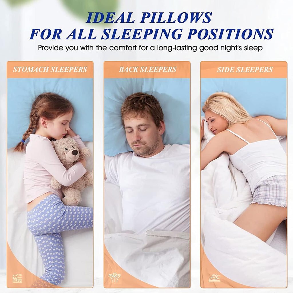 MZOIMZO Bed Pillows for Sleeping- Standard Size, Set of 2, Cooling Hotel Quality with Premium Soft Down Alternative Fill for Back…