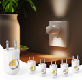 GEPLAD 6-Pack LED Night Light Plug-in Wall Outlet Light,2700K Warm White, Ambient Lighting for Bedroom, Bathroom, Nursery, Hallway, Kitchen