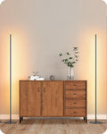 EDISHINE LED Corner Lamp, Set of 2 Minimalist Dimmable Tall Light with Remote, 57.5" Floor Lamps for Living Room, Bedroom, Home Office, 7…