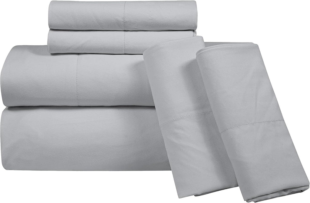Royalelinens ROYALE LINENS 1500 Thread Count Cooling Sateen Poly/Cotton Sheet Set - 6 Piece Queen Bed Sheets - 1 Fitted, 1 Flat, 4 Pillow C…