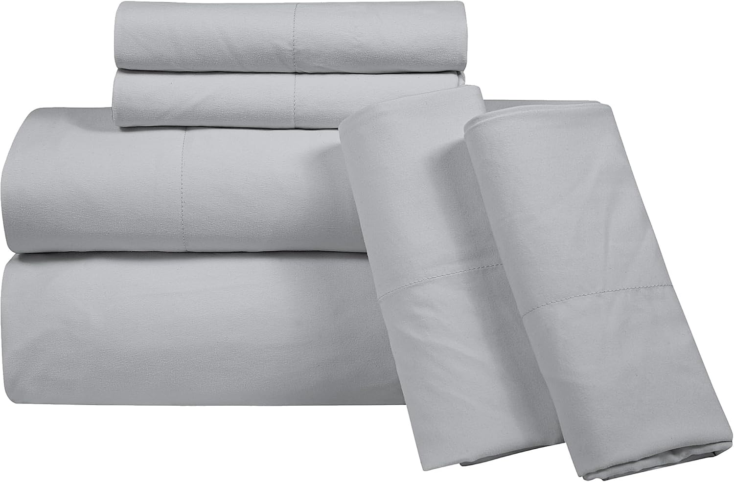 Royalelinens ROYALE LINENS 1500 Thread Count Cooling Sateen Poly/Cotton Sheet Set - 6 Piece Queen Bed Sheets - 1 Fitted, 1 Flat, 4 Pillow C…