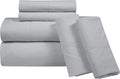 Royalelinens ROYALE LINENS 1500 Thread Cooling Sateen Count Poly/Cotton Sheet Set - 6 Piece King Bed Sheets - 1 Fitted, 1 Flat, 4 Pillow Ca…