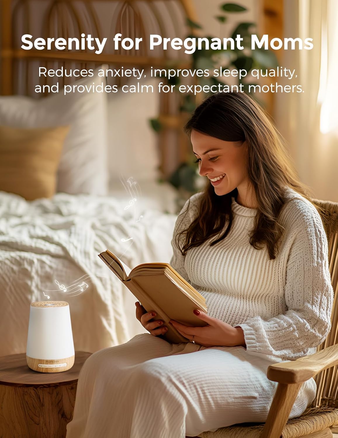 Baby Sound Machine, Momcozy White Noise Machine for Baby Sleeping with Night Light, Toddler Sleep Trainer with 34 Soothing Sounds, Timer…