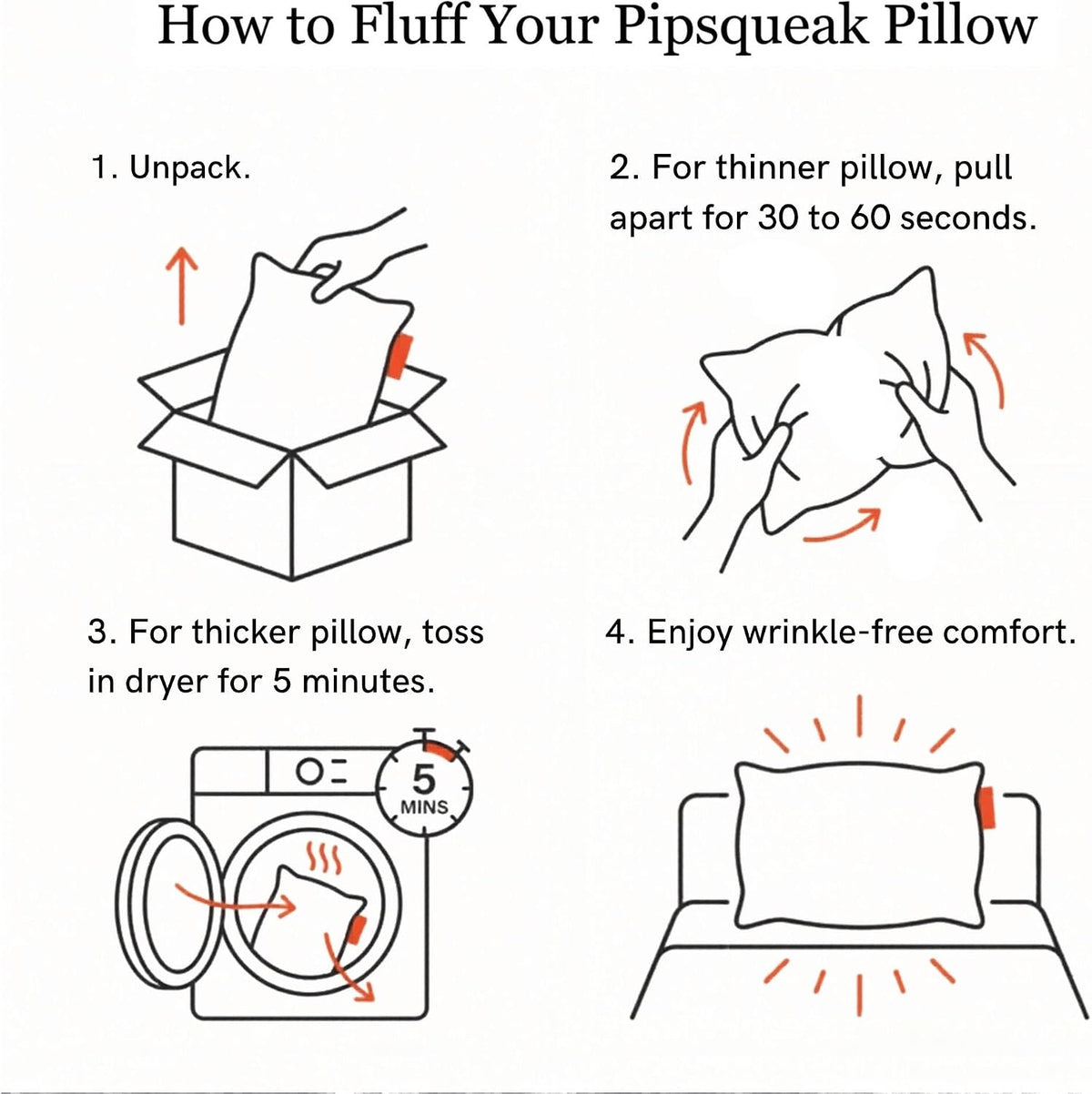 Pipsqueak Microfiber Pillow - Small, Mini - 11 x 7 in - Perfect for Travel, Cars, Airplanes, Camping, Dogs, Toddlers, Kids, Lumbar, Knees…