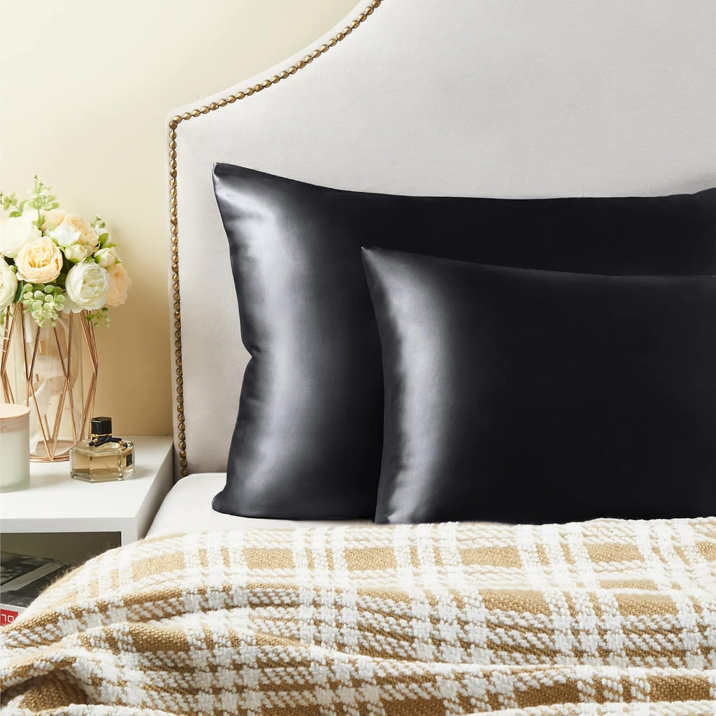 Bedelite Satin Pillowcase for Hair and Skin, Super Soft Similar to Silk Pillow Cases 4 Pack with Envelope Closure, Cooling Pillowcases for…